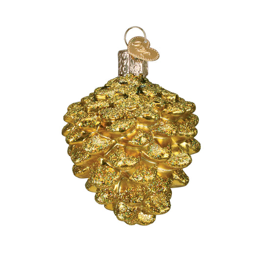 Small Gold Pine Cone Ornament