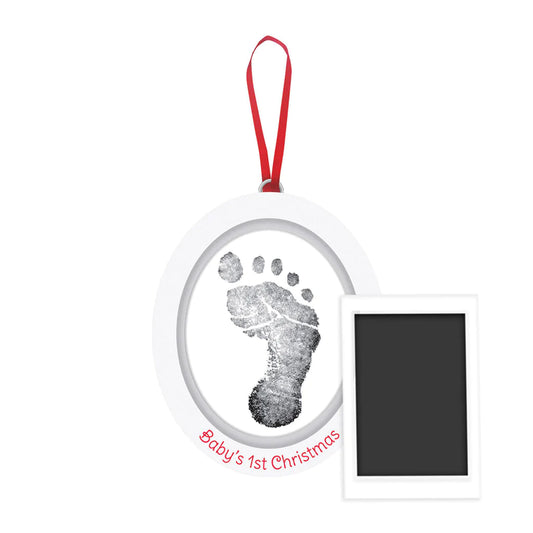 Baby's First Christmas Foot print ornament