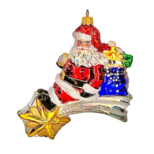 Hearfully Yours Star Rider Christmas ornament Santa Claus Christopher Radko 