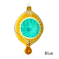 2024 Heartfully Yours Sparkle Lismore Christmas Ornament aqua blue 