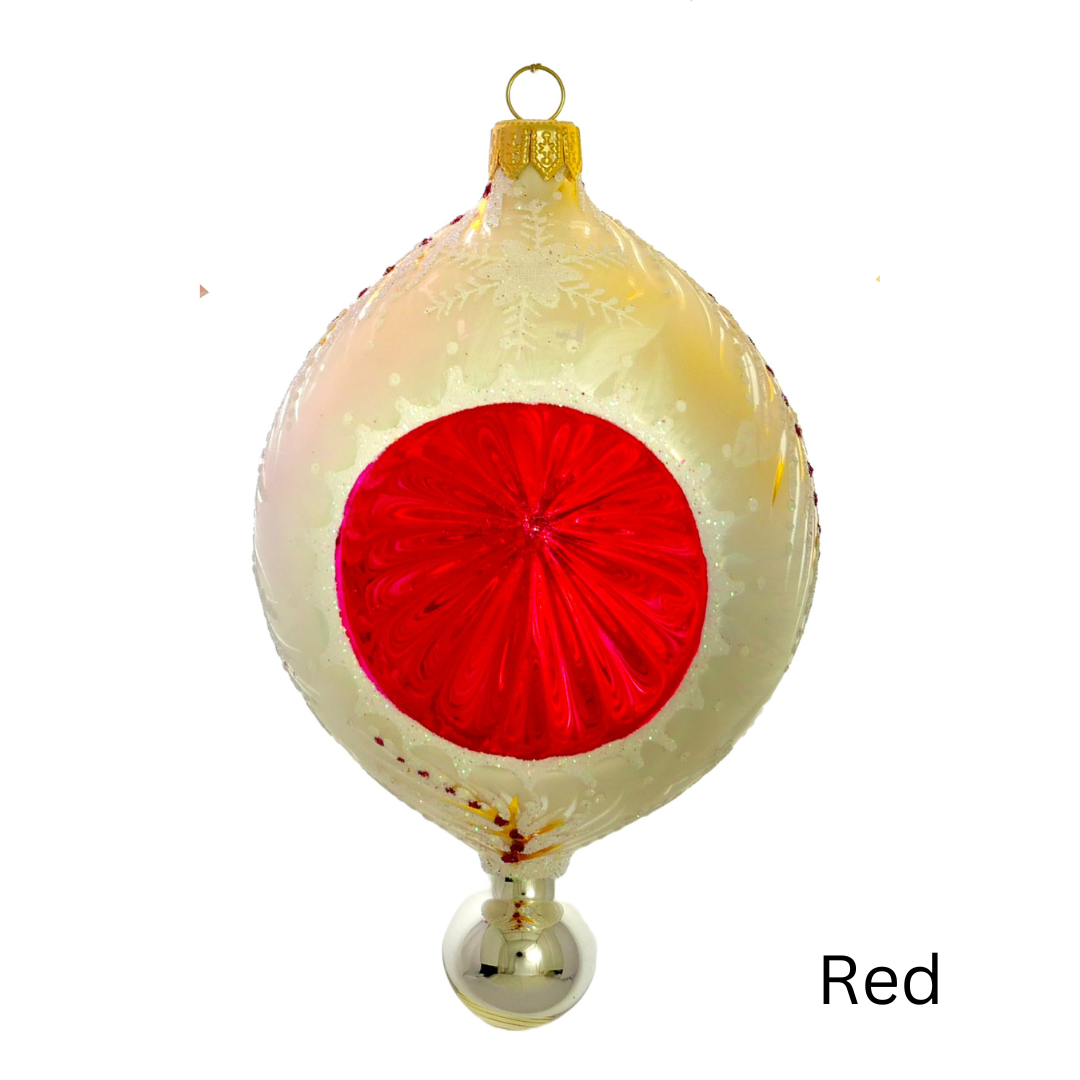 2024 Heartfully Yours Sparkle Lismore Christmas Ornament red 