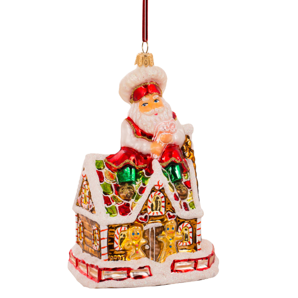 Huras Family Christmas ornament Santa's Gingerbread House