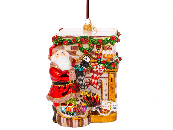 Huras Family Poland Stockings Filled With Love glass Christmas Ornament