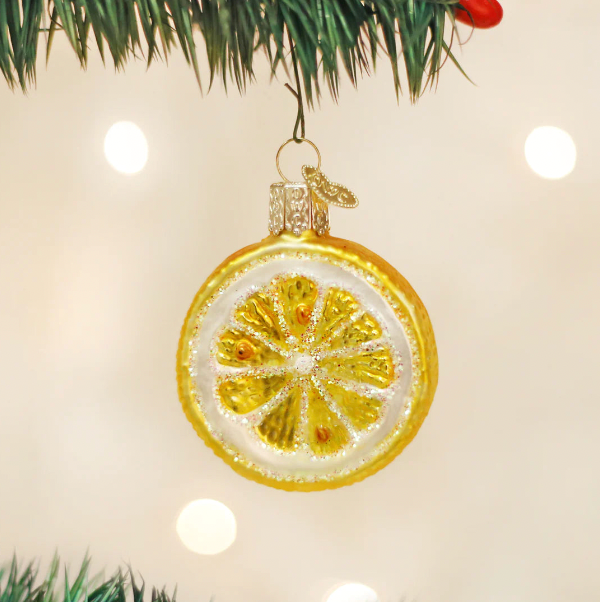 Old World Christmas Lemon Slice Ornament