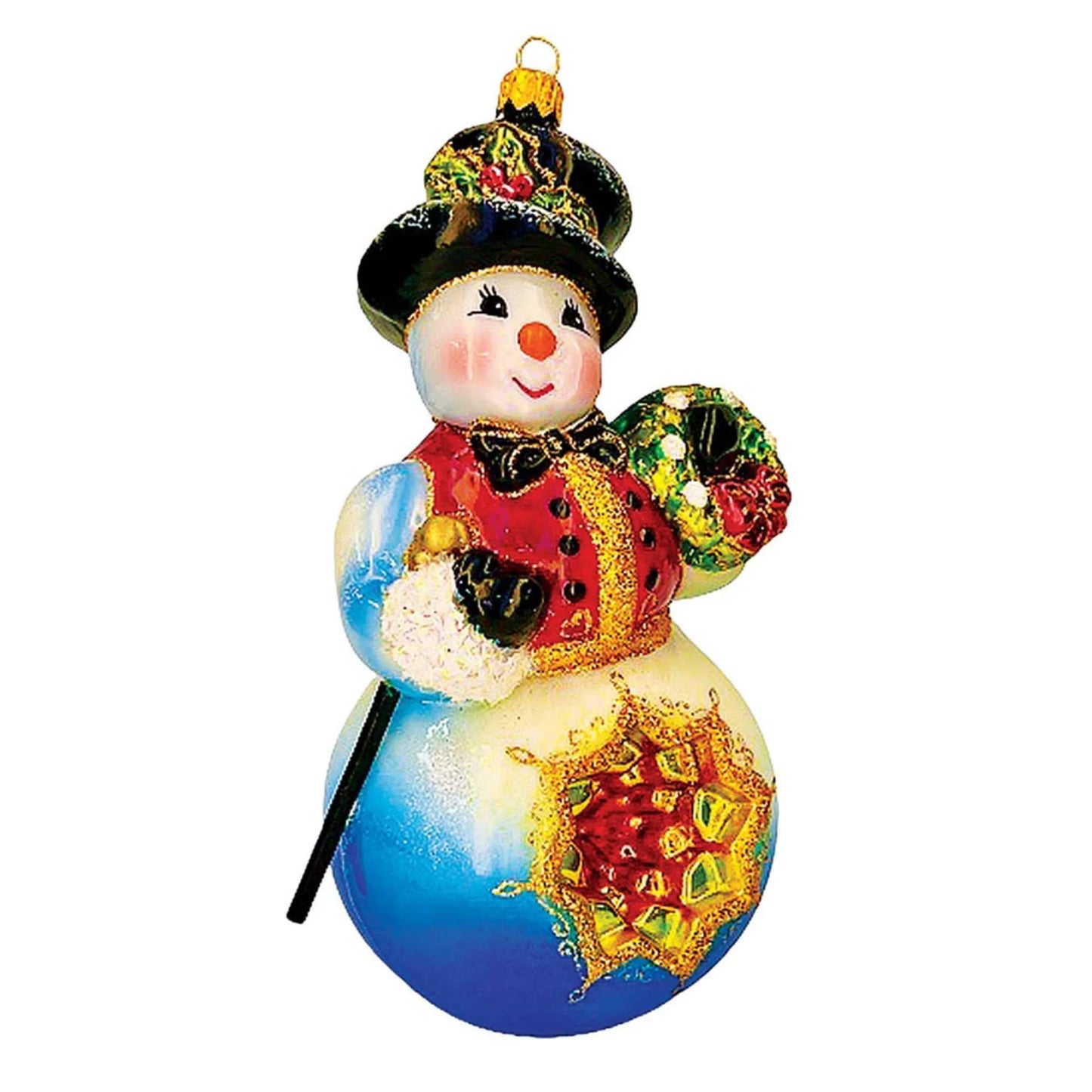 Heartfully Yours Jolly Ole' Snowy Christmas Ornament Christopher Radko 