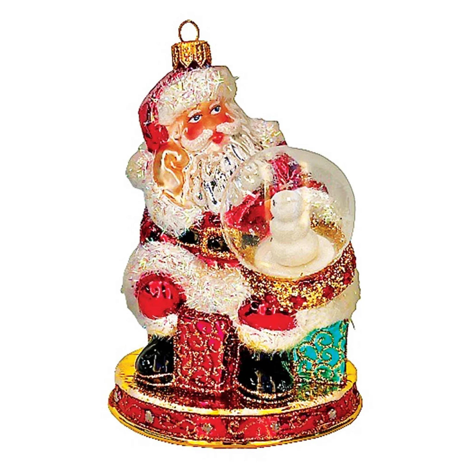Heartfully Yours Winter Watcher Christmas ornament Christopher Radko Santa Claus 