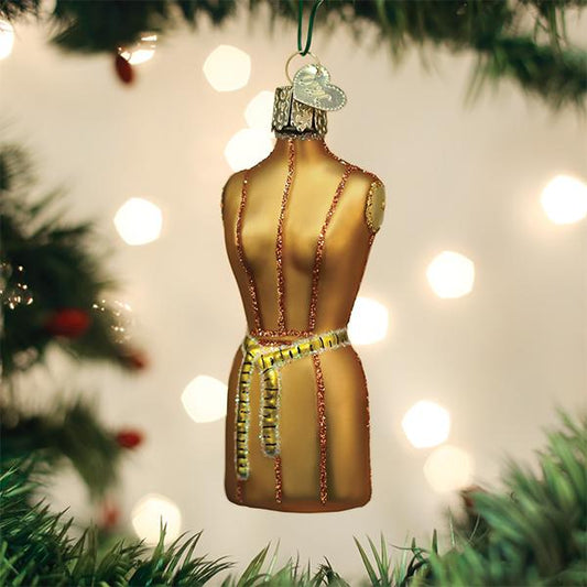 Old World Christmas Dress Form ornament 