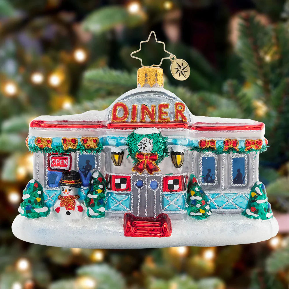 Christopher Radko Christmas at the Diner ornament