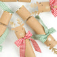 Reindeer Crackers with Gingham Bows