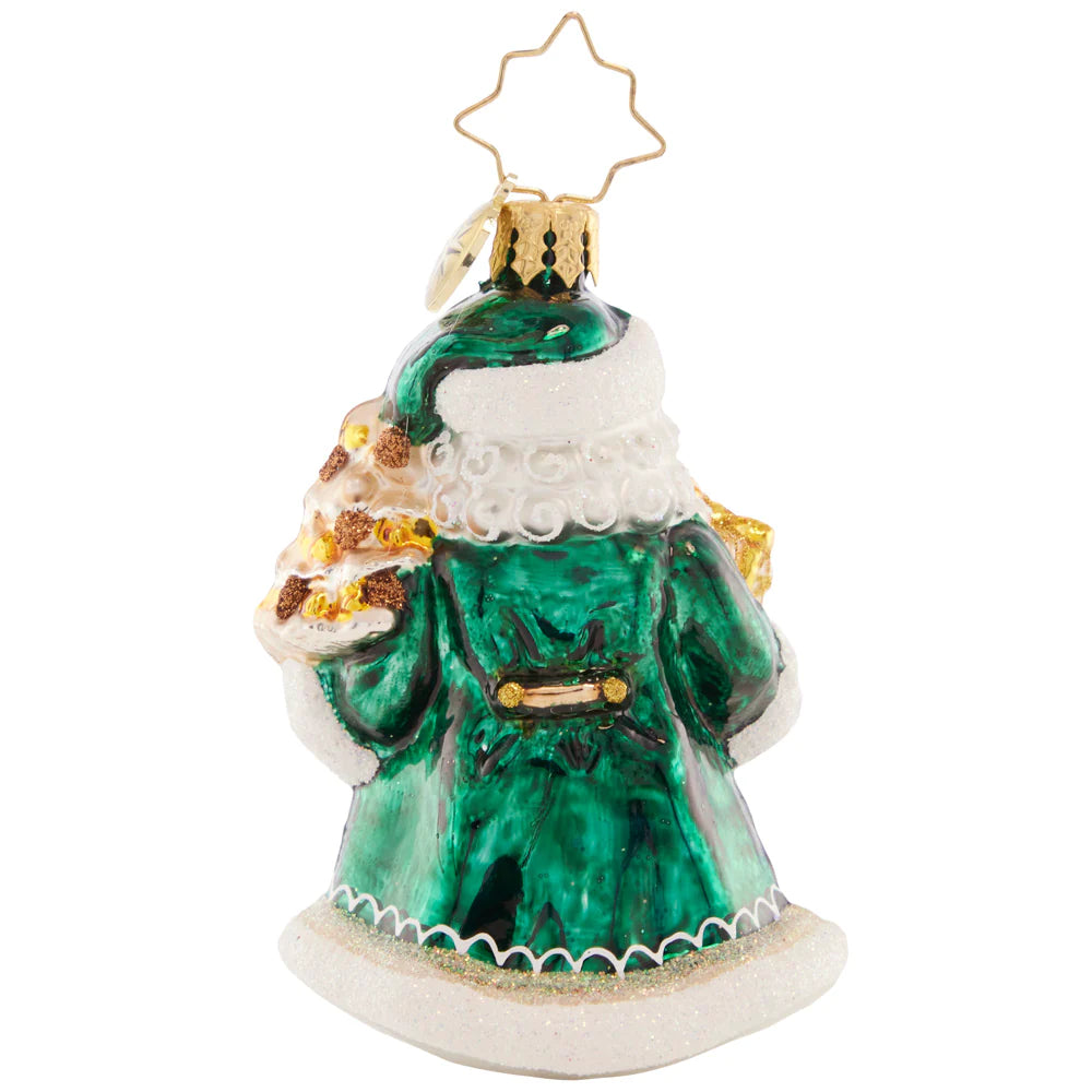 Christoper Radko emerald city santa gem ornament 