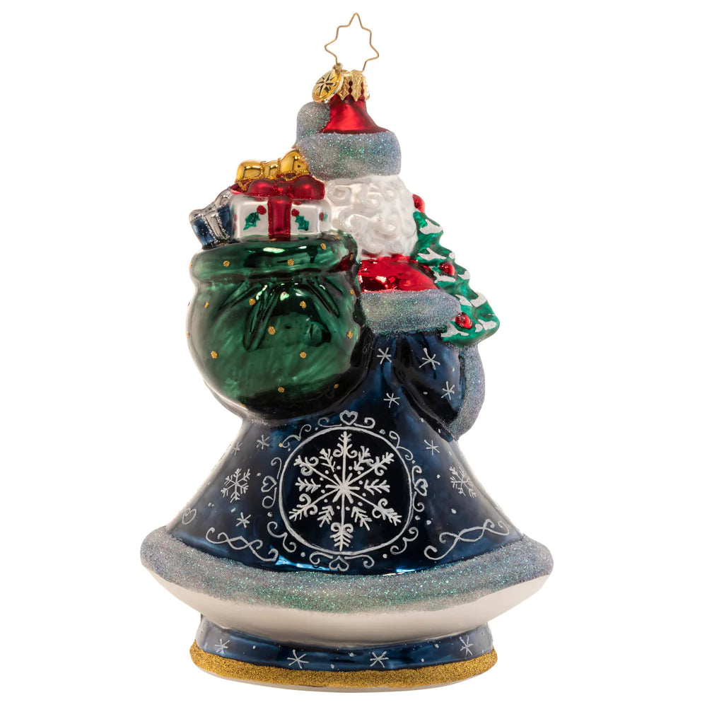 Christopher Radko Santa's Snowy Scene Christmas ornament 