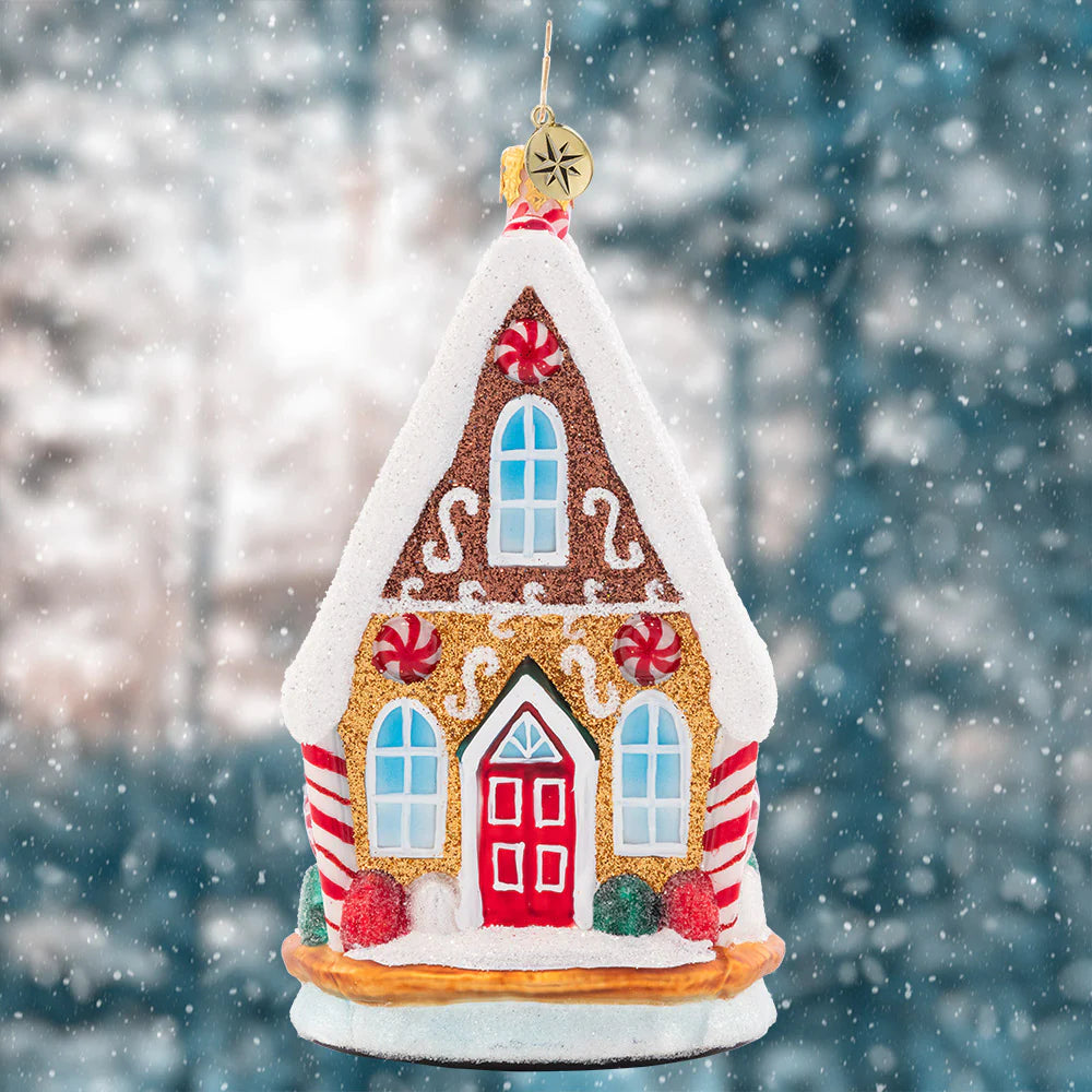 Christopher Radko Sweetest Chalet Christmas ornament Gingerbread house