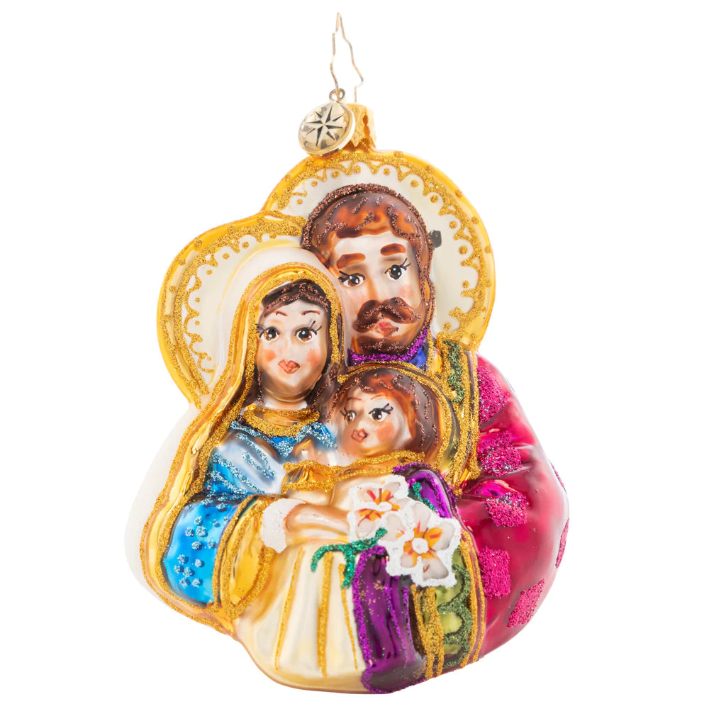 Christopher Radko The Love of a Family Holy Family Christmas ornament 