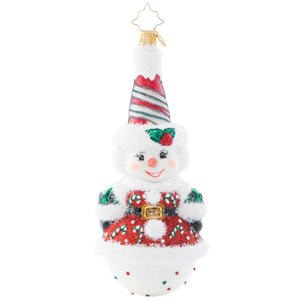 Christopher Radko Twice as Nice Snowman Christmas ornament 