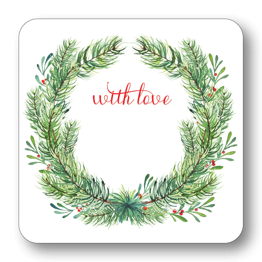 maison de papier christmas gift cards with watercolor wreath art